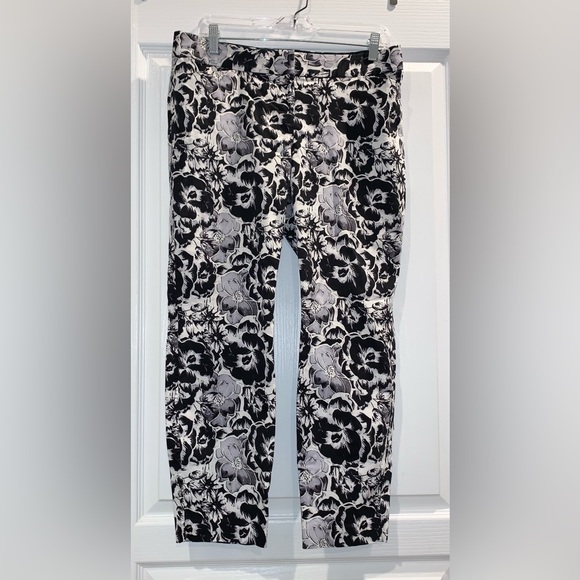 ALFANI floral cropped slimming pants women’s  size 10 - Picture 5 of 10